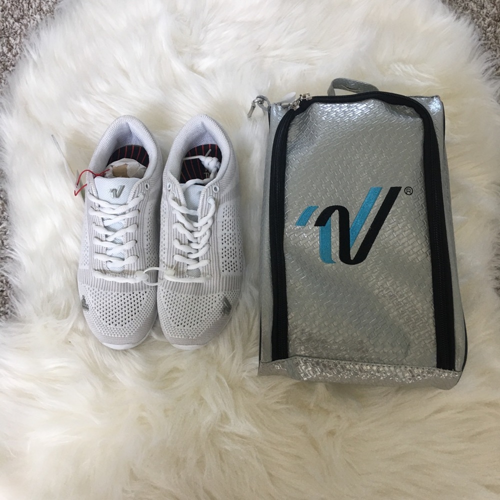 Varsity V-Force cheer shoes + Carrying case